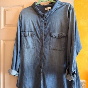 Grace & Lace Light Blue Denim Shirt